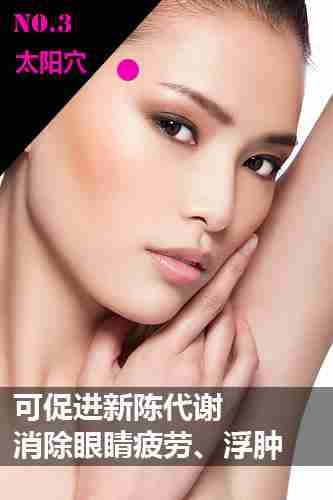 瘦脸穴位图及手法 打造小尖脸
