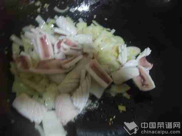 彩椒炒鱿鱼