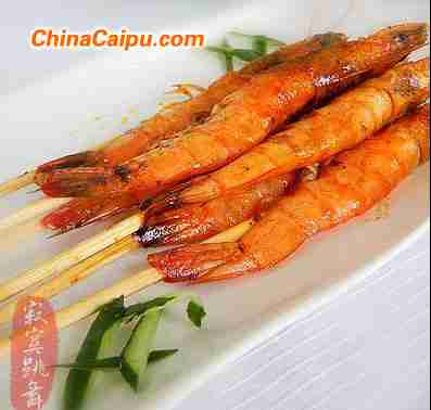 串烤明虾