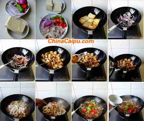 红烧鱿鱼豆腐