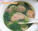 香菜虾滑汤