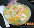 鲜菱虾仁豆腐汤