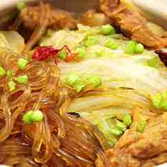 白菜肉渣炖粉条