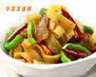 尖椒豆皮炒腊肉