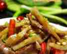 滑炒牛肉藕条