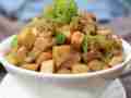 杏鲍菇炒肉末