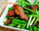 蒜苗炒腊肉