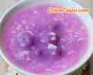 酒酿紫薯珍珠圆子